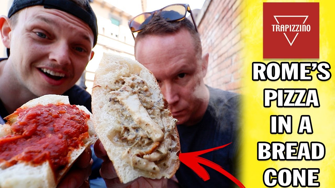 Trying Rome's Famous Trapizzino Pizza In A Bread Cone | Episode 4🍕
