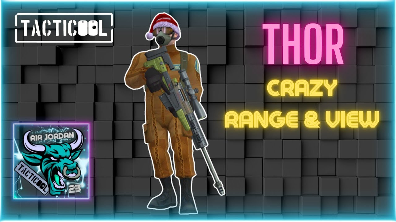 Tacticool: Thor AW Sniper 100/10 Crazy Range & View #tacticoolgameplay #update