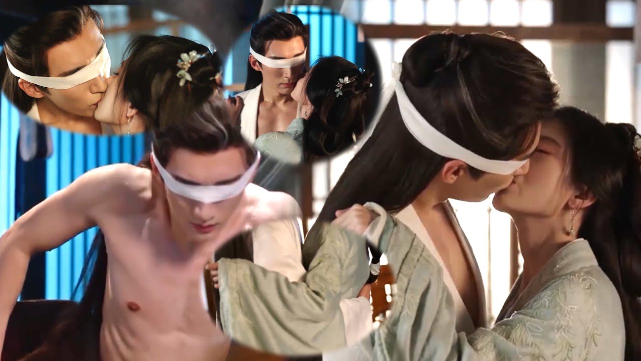 上官芷调戏潘樾故意躲起来，潘樾惩罚上官芷狠狠与她接吻，搂住上官芷的腰亲密贴近！#花间令