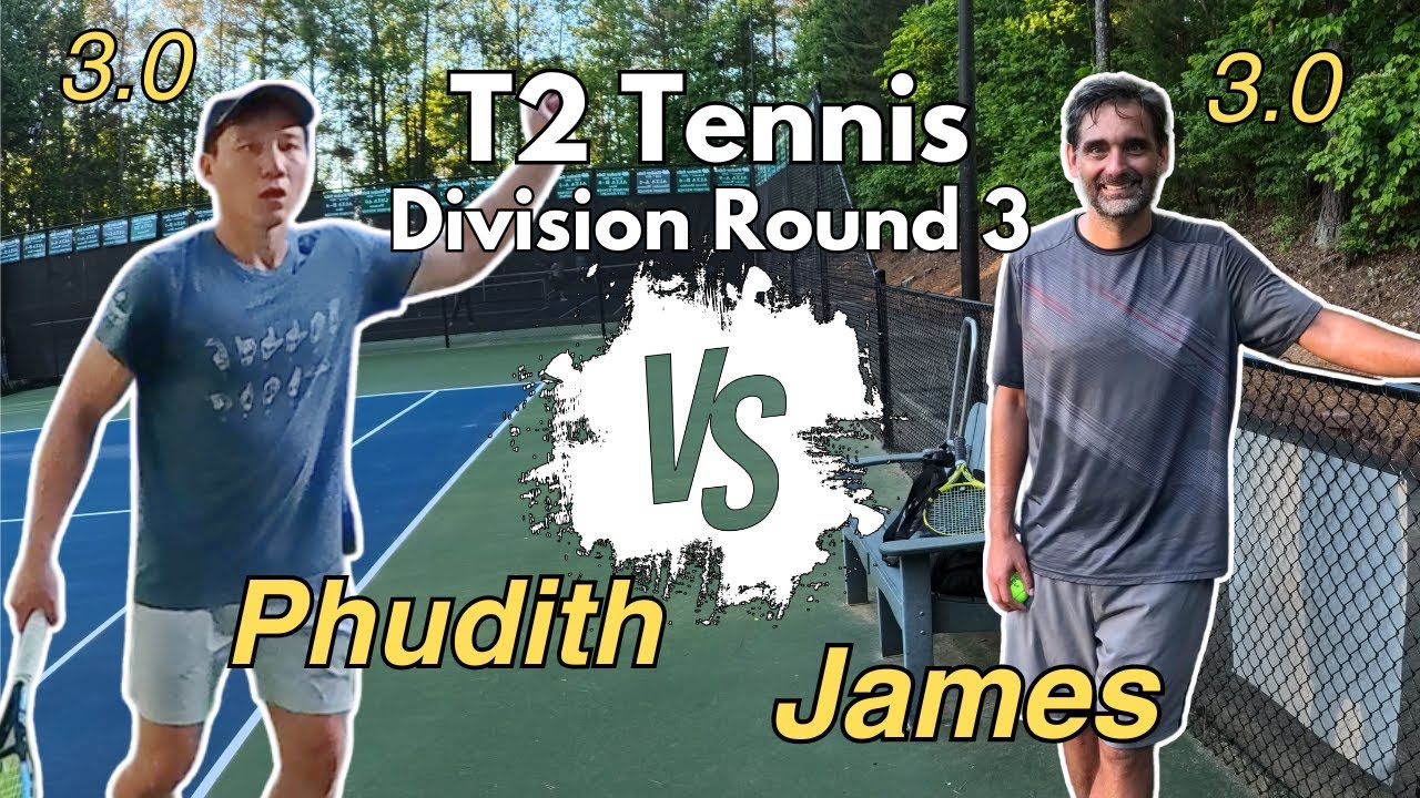 T2 Tennis Men's Single 3.0 Full Match | Division Round 3 | Bad serve day? | BO3 against James