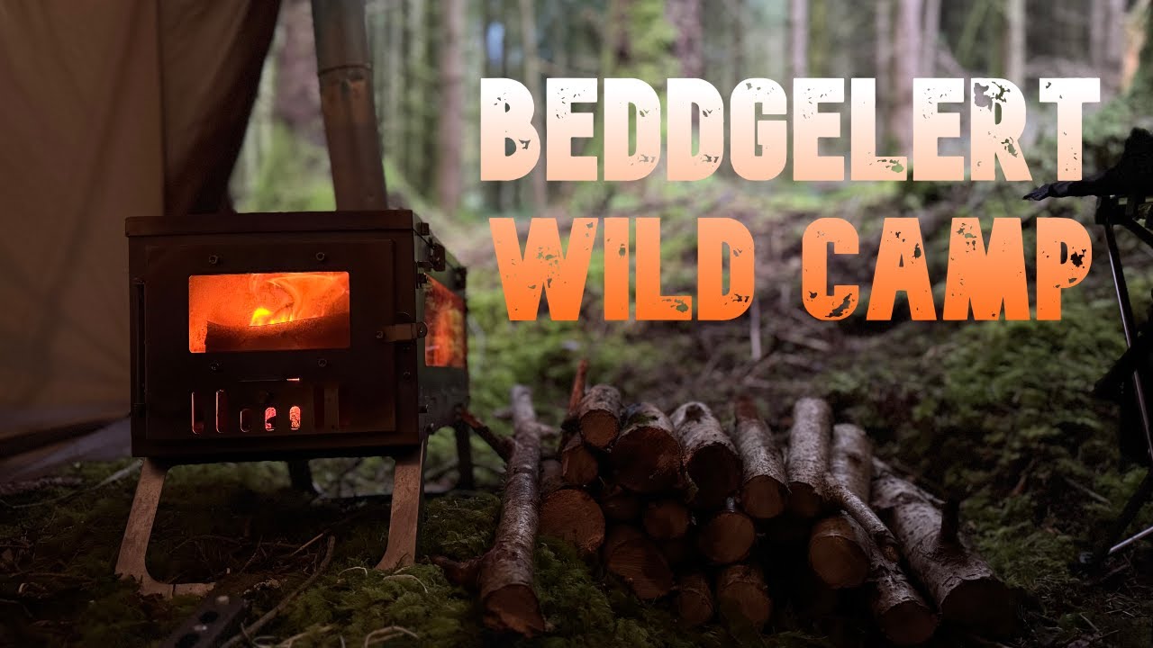 Beddgelert Forest, Solo Hammock Camp on UNEVEN ground