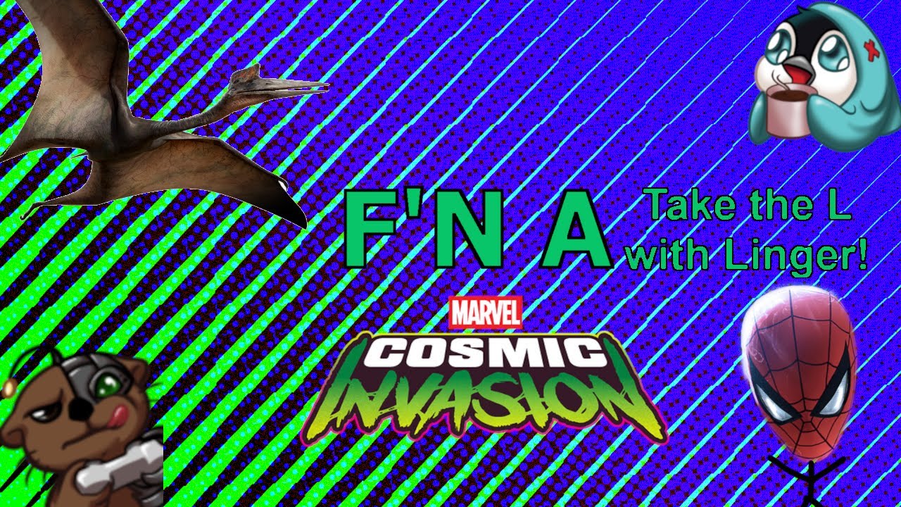 Мы избиваем злодеев и обсуждаем непослушных динозавров в Marvel Cosmic Invasion! - [F'N A] с Linger