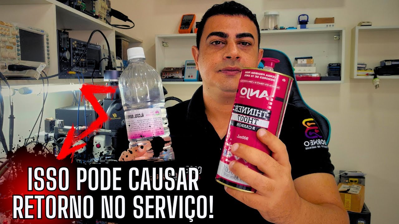 ISOPROPÍLICO OU THINNER, QUAL O MELHOR PARA LIMPEZA EM PLACAS DE CELULARES?