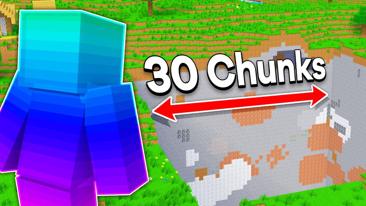 Minecraft Manhunt, But I Can Remove Chunks...