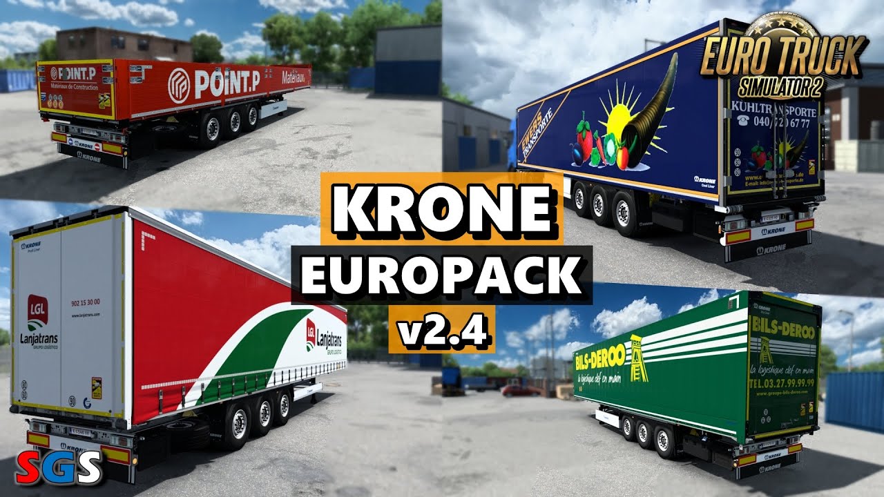 |ETS2 1.46| Krone Europack v2.4 [Skin Pack Mod]
