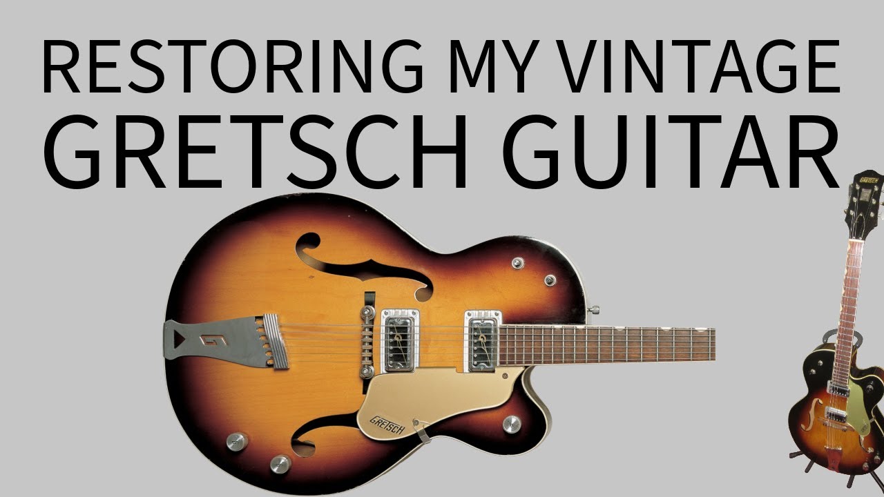Restoring my vintage Gretsch Guitar - Fret Level, dress and new nut install