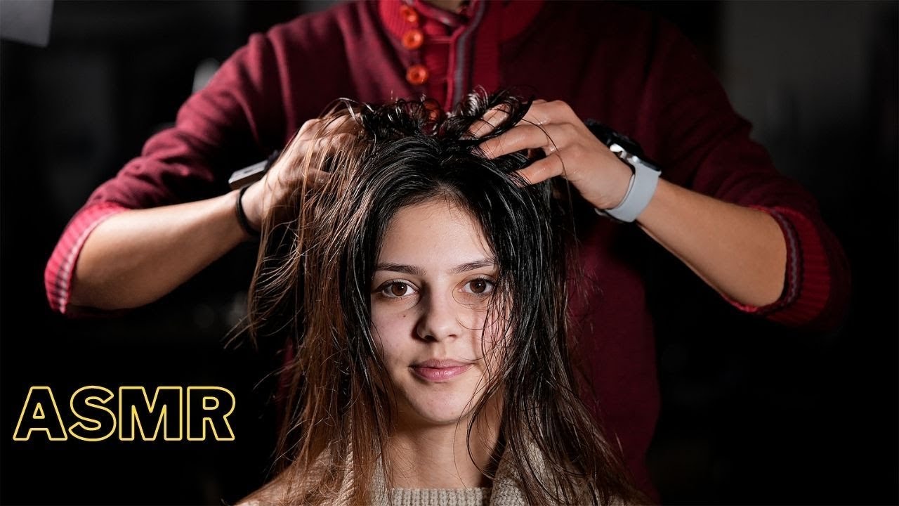 1 Hour of ASMR Relaxing Head Massage For Deep Sleep