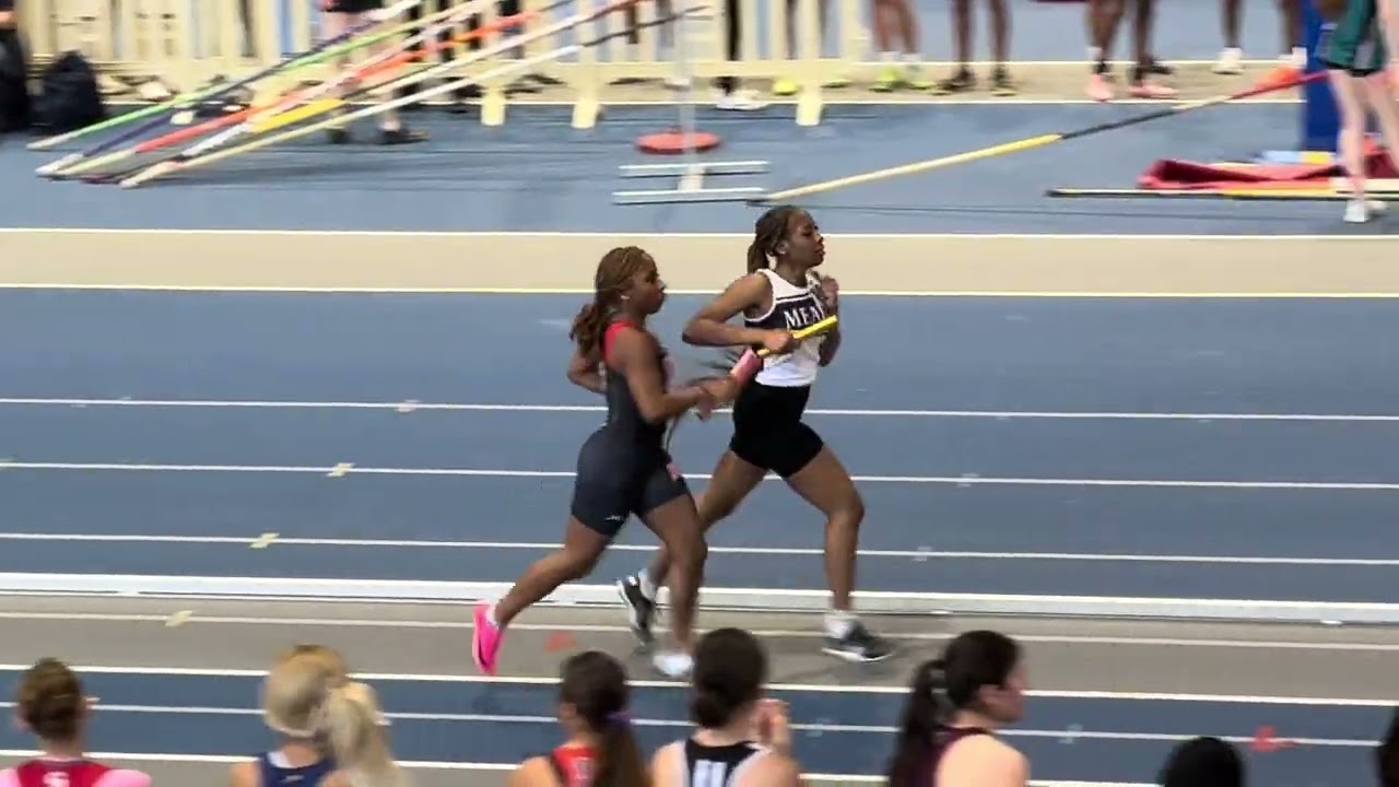 2/4/26 4A East Regional Indoor T&F Champ 4X800 Relay A’Miya J, Camryn C, Jaidyn P, Amariah G.