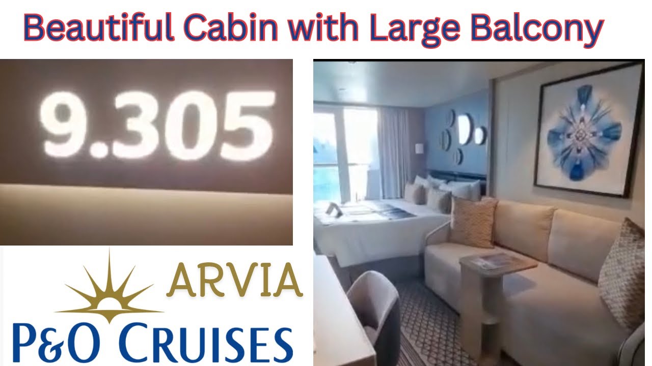 P&O Arvia | 9305 | Balcony Cabin Tour