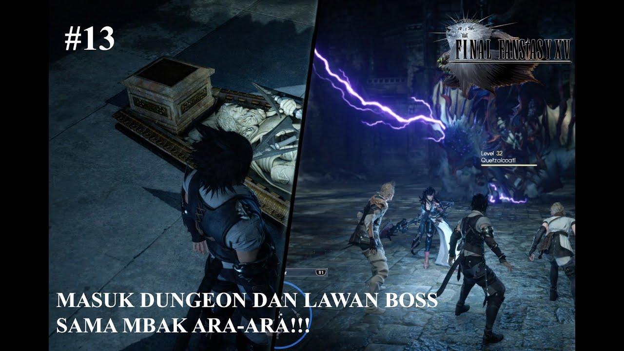 DAPET SENJATA SHINOBI DAN LAWAN NAGA KEREN PENJAGA DUNGEON!! - Final Fantasy XV Gameplay Walkthrough
