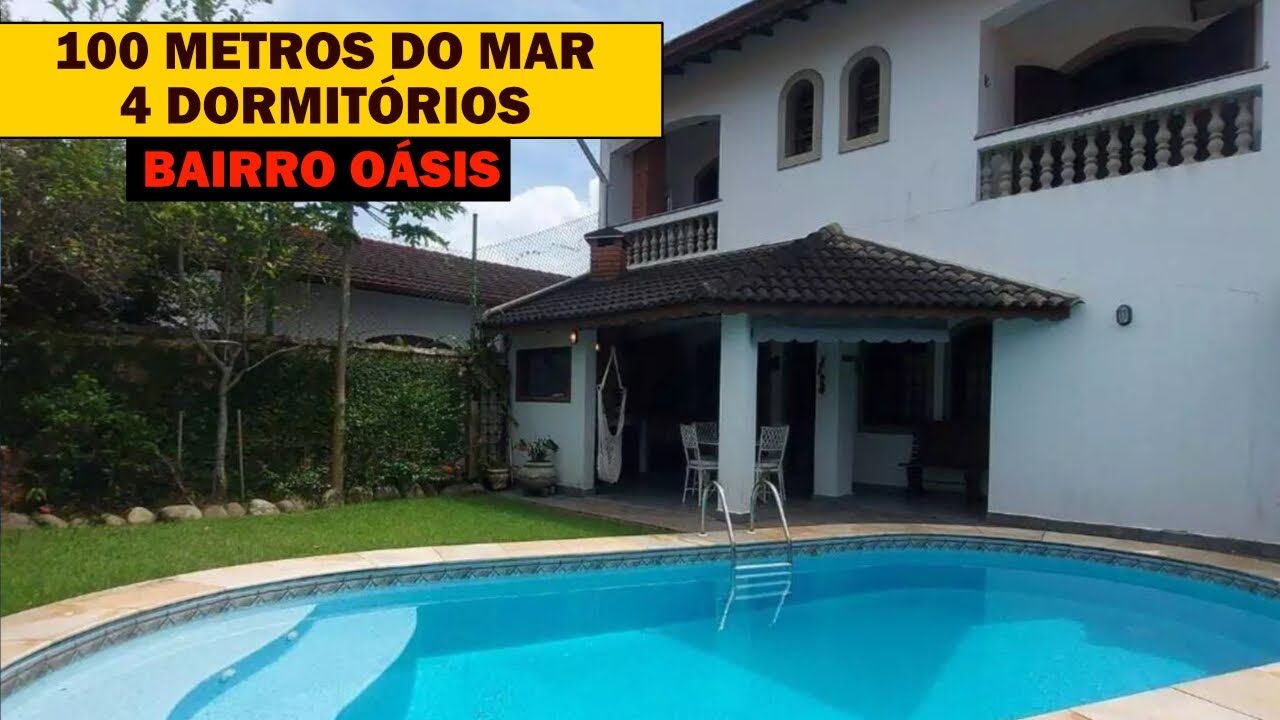 SOBRADO À 100M DO MAR COM MUITO ESPAÇO PARA LAZER - Peruíbe SP | Litoral Sul