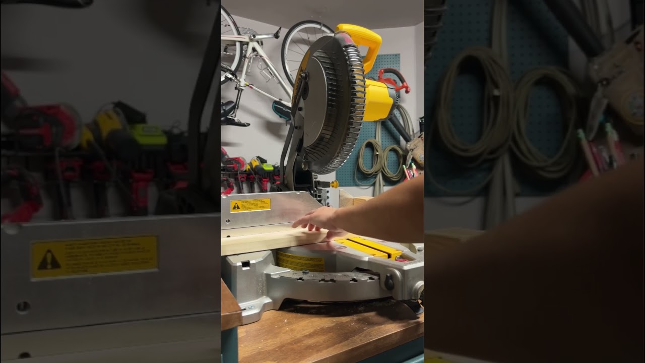 How to make a stop block for your miter saw #diytips #mitersaw #powertools