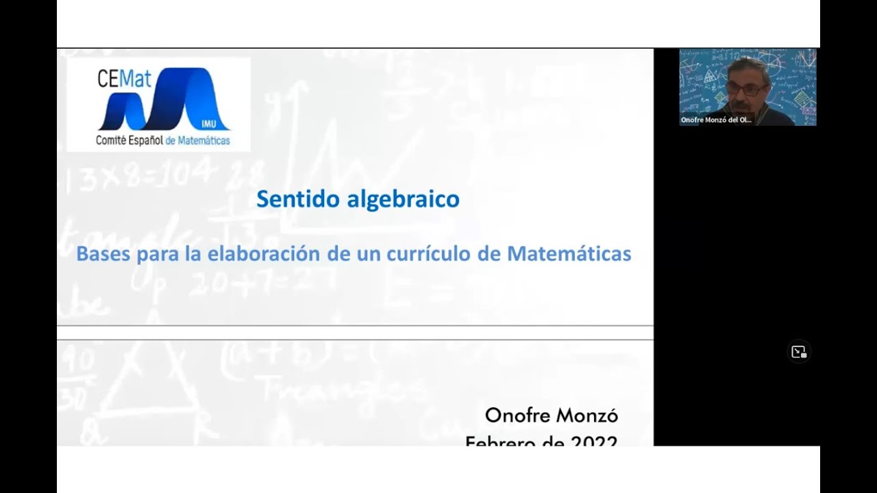 Taller Sentido algebraico. Onofre Monz&oacute; del Olmo