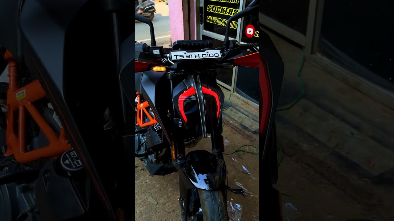 KTM DUKE 390 DRL 🥵MODIFIED #shorts #ktmduke #duke390 #bikemodification #headlights #dukemodified