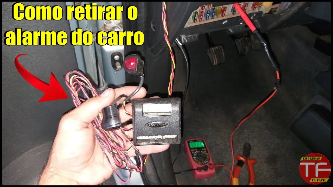 Como desinstalar o alarme do carro.
