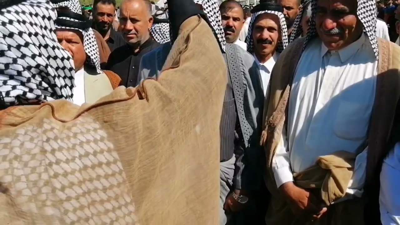 حضورالزعيم ميثم معن موجد الشعلان شيوخ واجاويدال شبانه في فاتحه للمرحوم السيد طالب ال سيد نور العوادي