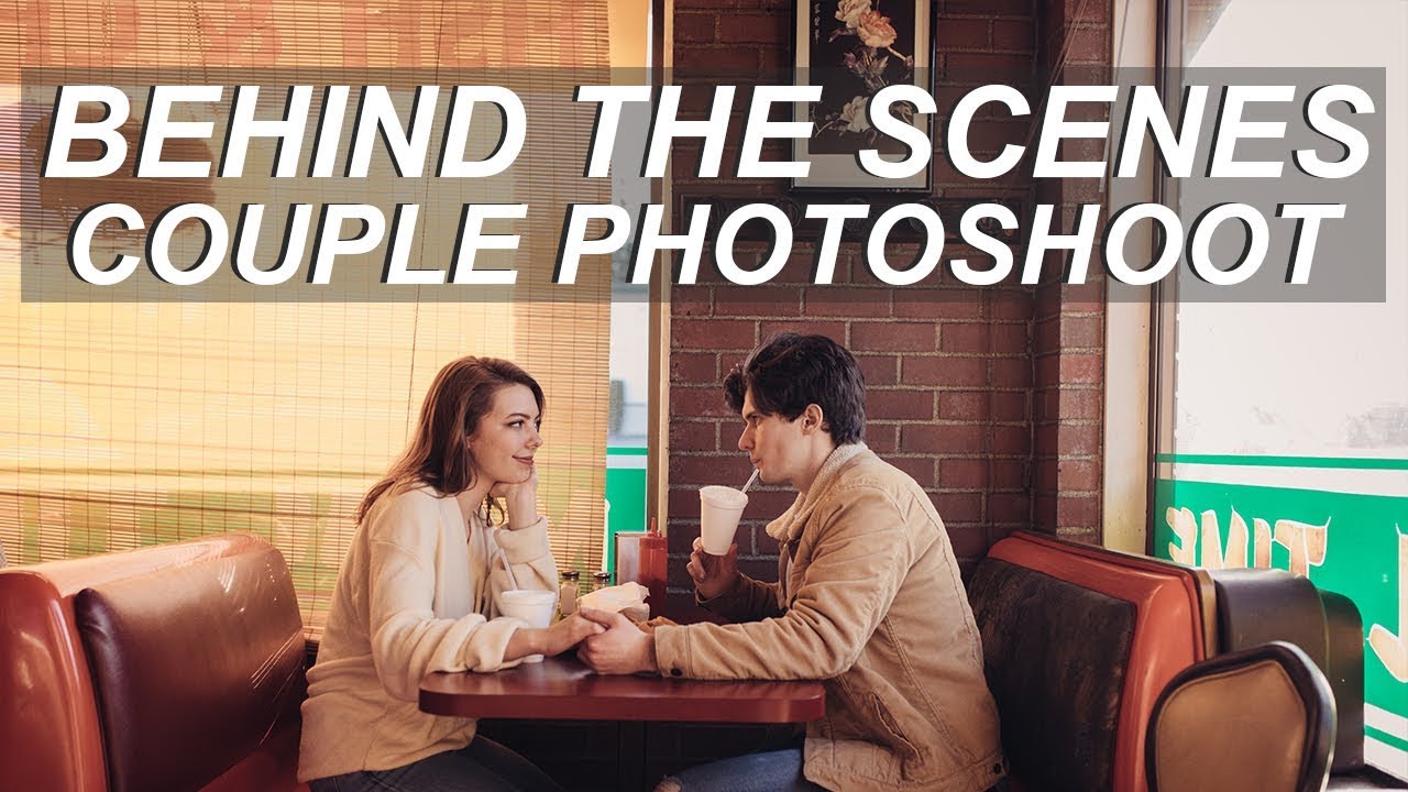 2 LOCATION COUPLE PHOTOSHOOT | Indoor Diner + Golden Hour Field
