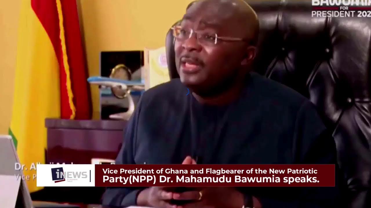 Vice President of Ghana and Flagbearer of the New Patriotic Party(NPP) Dr. Mahamudu Bawumia speaks.