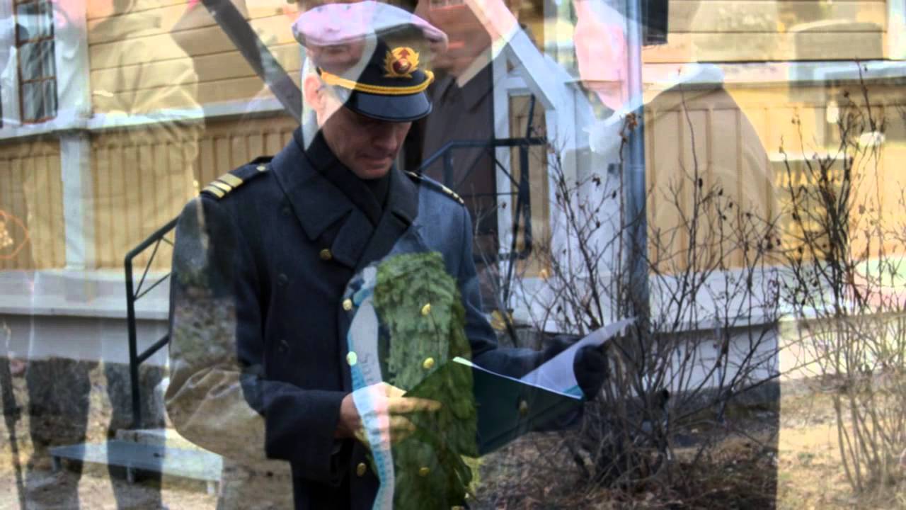 LC Pyhäsalmi järjesti samanaikaisen 270 kynttilän laskun Pyhäjärven sankarihaudoilla 27.4.2015