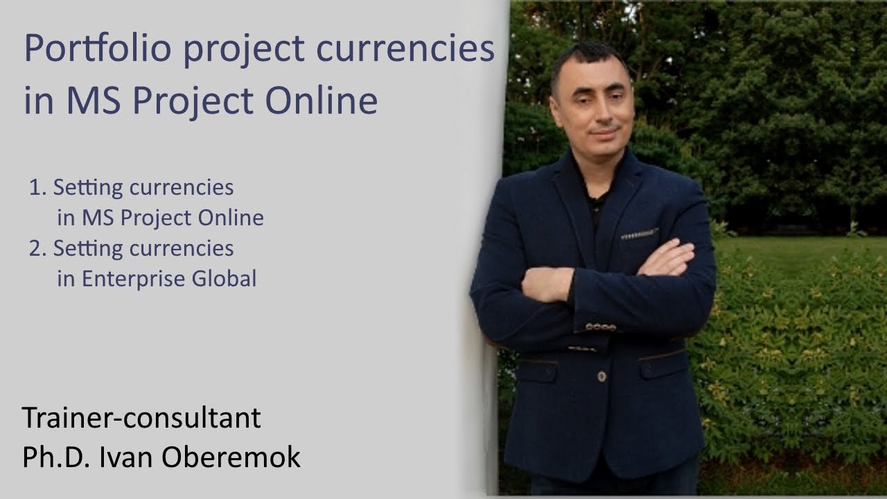 Portfolio project currencies in MS Project Server