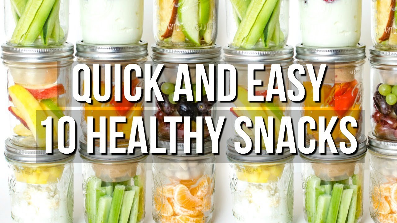 10 QUICK AND EASY HEALTHY SNACK IDEAS | SCCASTANEDA