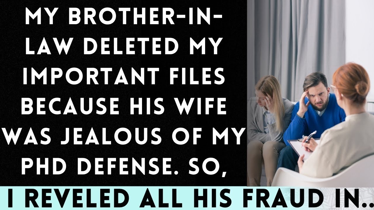 My BIL deleted My important files Due to His Wife's Jealousy Over My PhD Defense