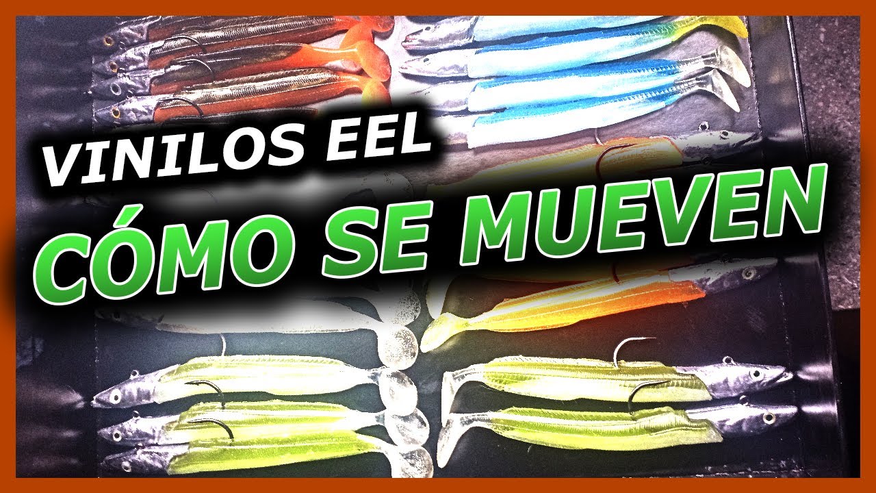 INICIACIÓN pesca SPINNING✅(3)VINILOS para pescar LUBINAS | Movimientos