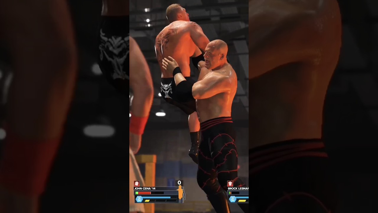 WWE 2K23 Shorts #548 Backstage Brawl - Kane Chokeslams Brock Lesnar 😎 #wwe2k23 #wwe2k23gameplay