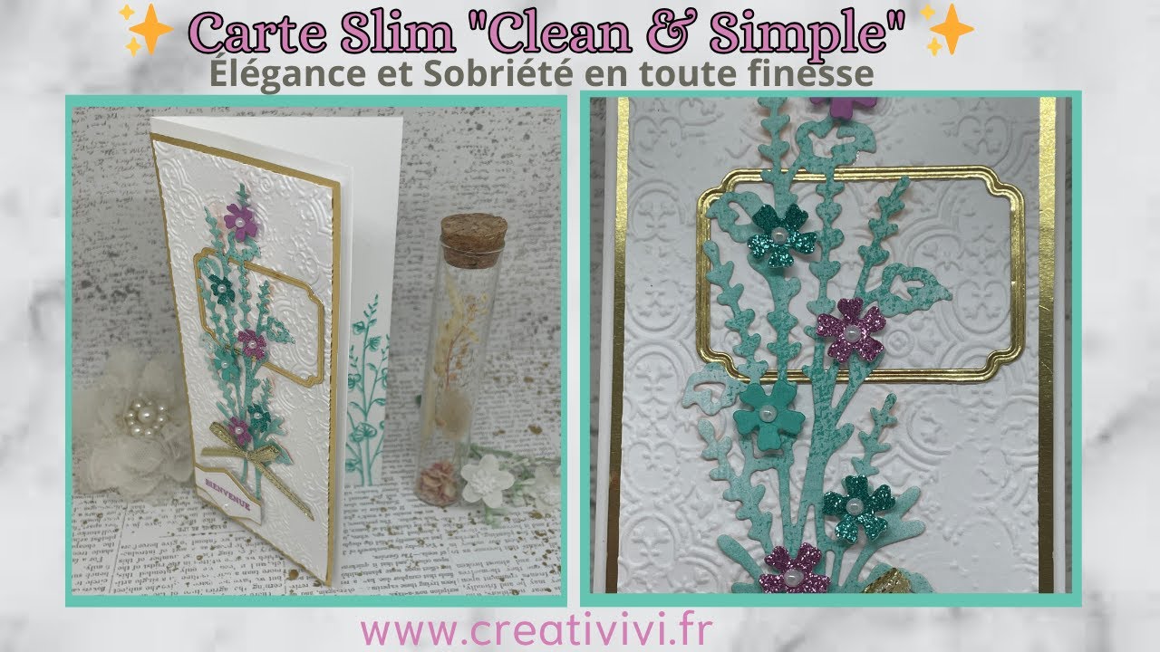 ✨ Carte Slim « Clean & Simple » – Élégance et Sobriété en toute finesse 💌