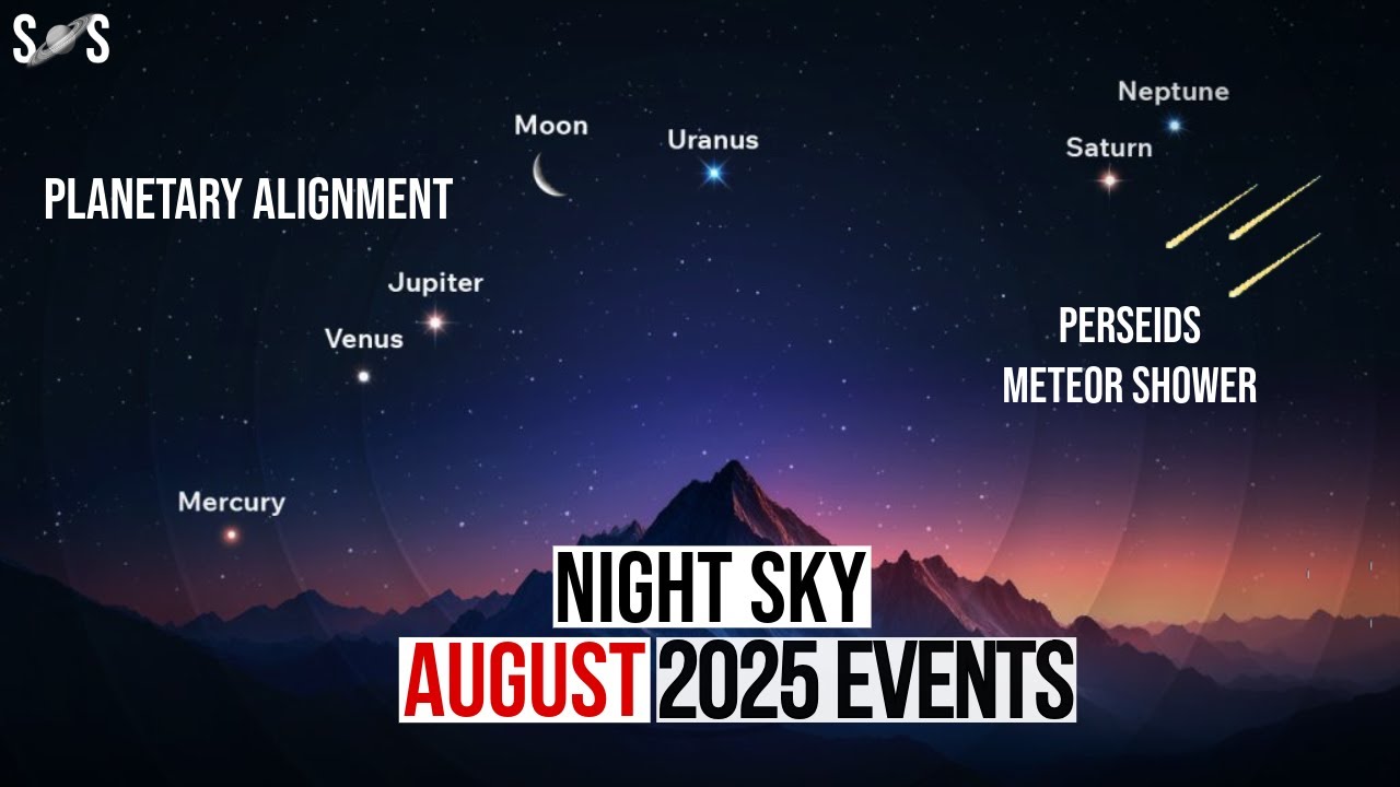Night Sky August 2025 Events | Perseids Meteor Shower 2025