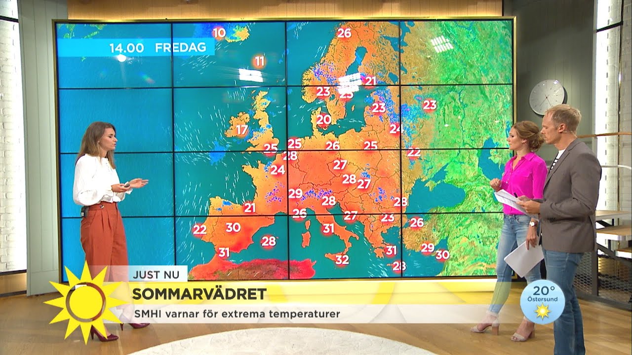 Sommarvädret – SMHI varnar för extrema temperaturer  - Nyhetsmorgon (TV4)