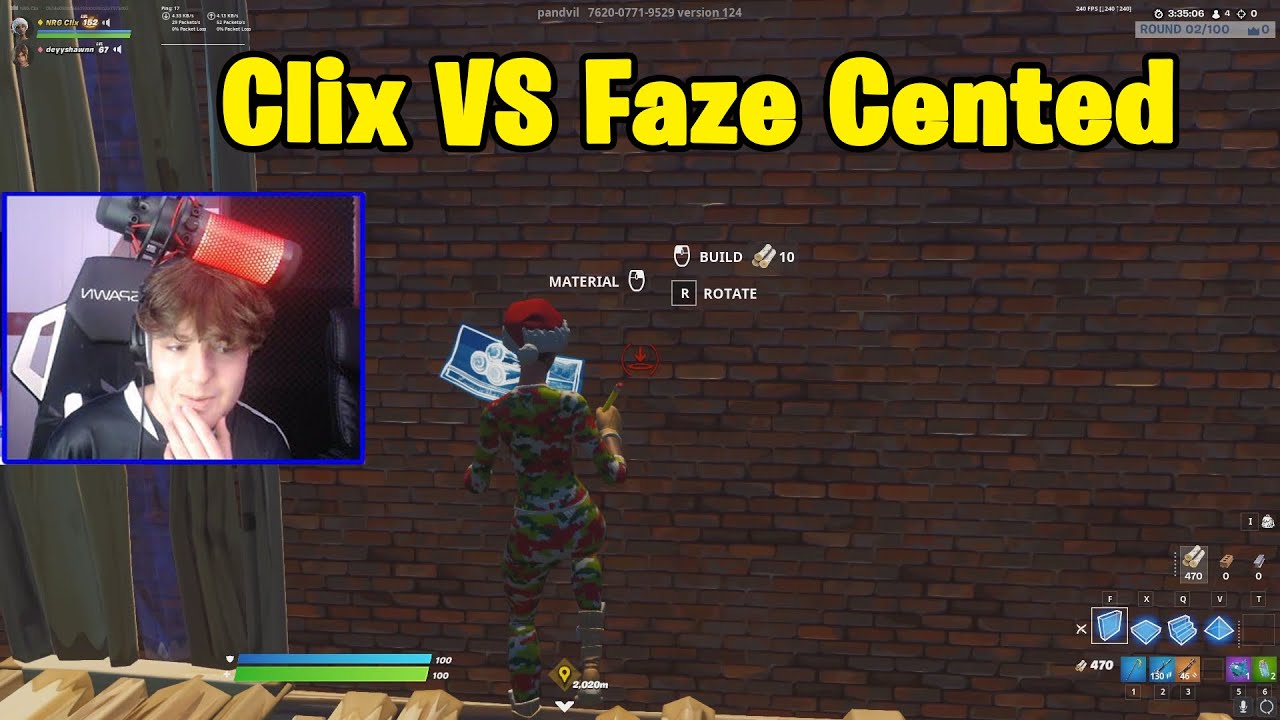 Clix & Deyy VS NRG Edgey and FaZe Cented 2v2 Boxfights!