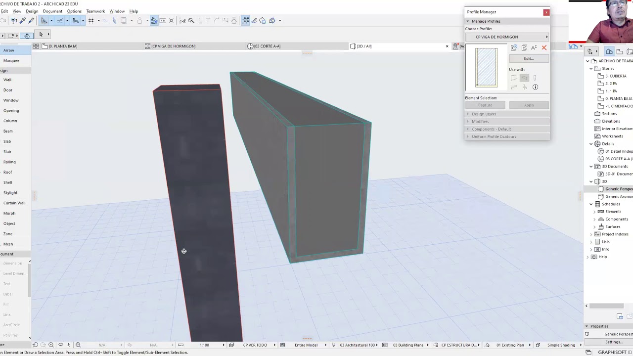CREAR PERFILES - ARCHICAD