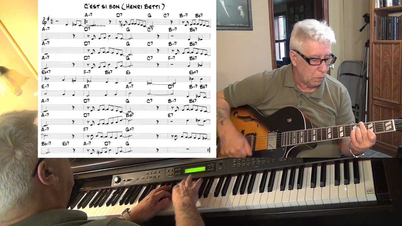 C'est si bon - guitar & piano jazz cover - Yvan Jacques