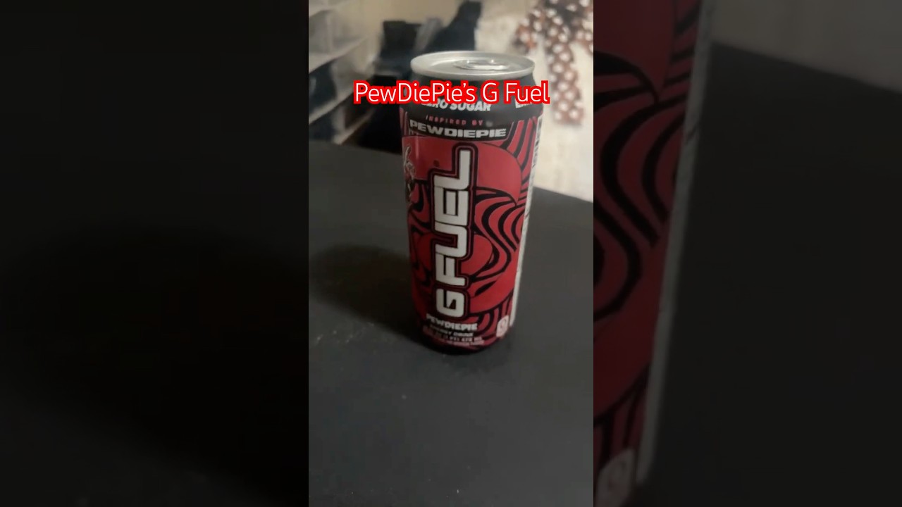 PewDiePie&rsquo;s G Fuel Drink Review #pewdiepie #gfuel #drink #review
