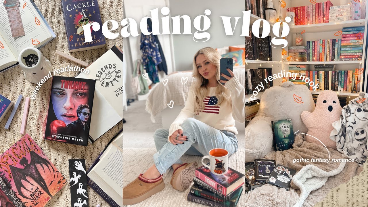 READING VLOG ★ cosy weekend readathon, a new favourite ya fantasy & all the autumn vibes🎇🍂