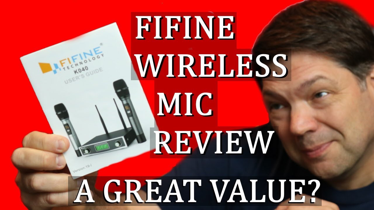 Fifine Mic Review!  Dual Handheld Wireless Microphone System (K040)
