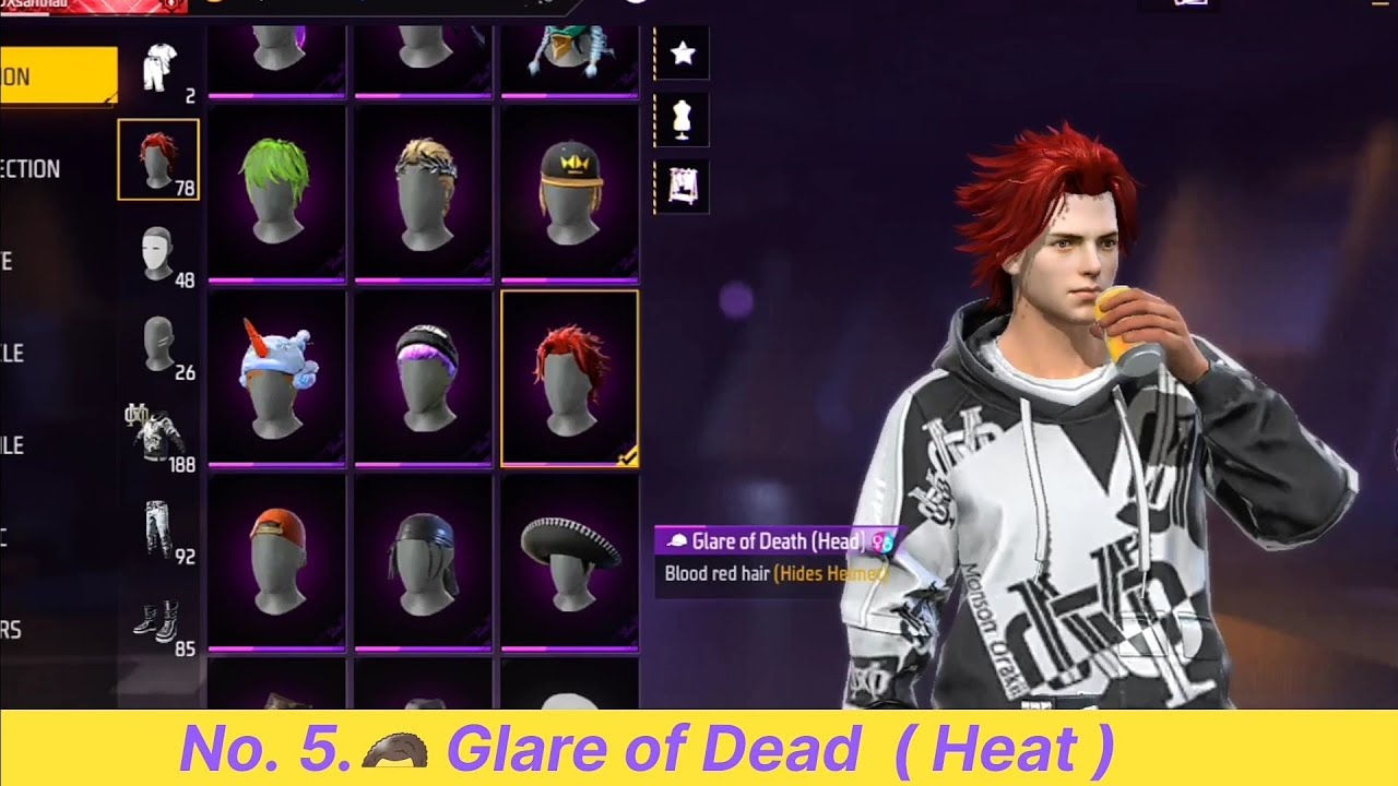 TOP 5 BEST HAIRSTYLE IN FREE FIRE | BEST MALE HAIRSTYLE IN MY ID | #freefireshorts #hairstyle