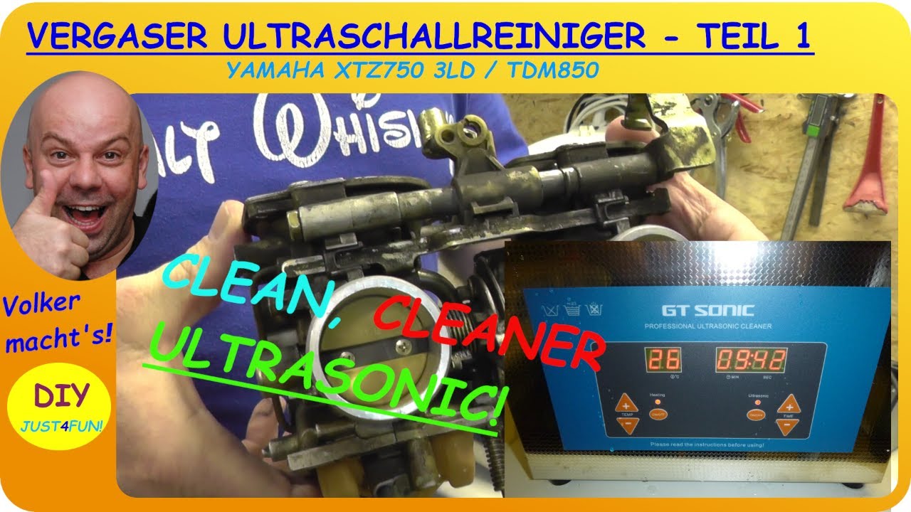 Vergaser Ultraschall Reiniger - Teil 1 Yamaha XTZ 750 3LD / TDM 850 - Ultrasonic cleaning Carburetor