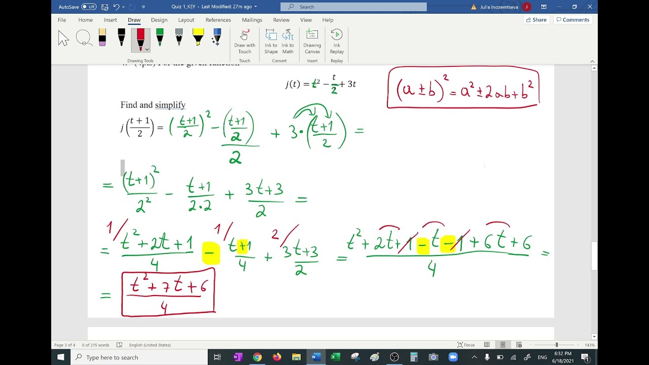 Substitute and simplify