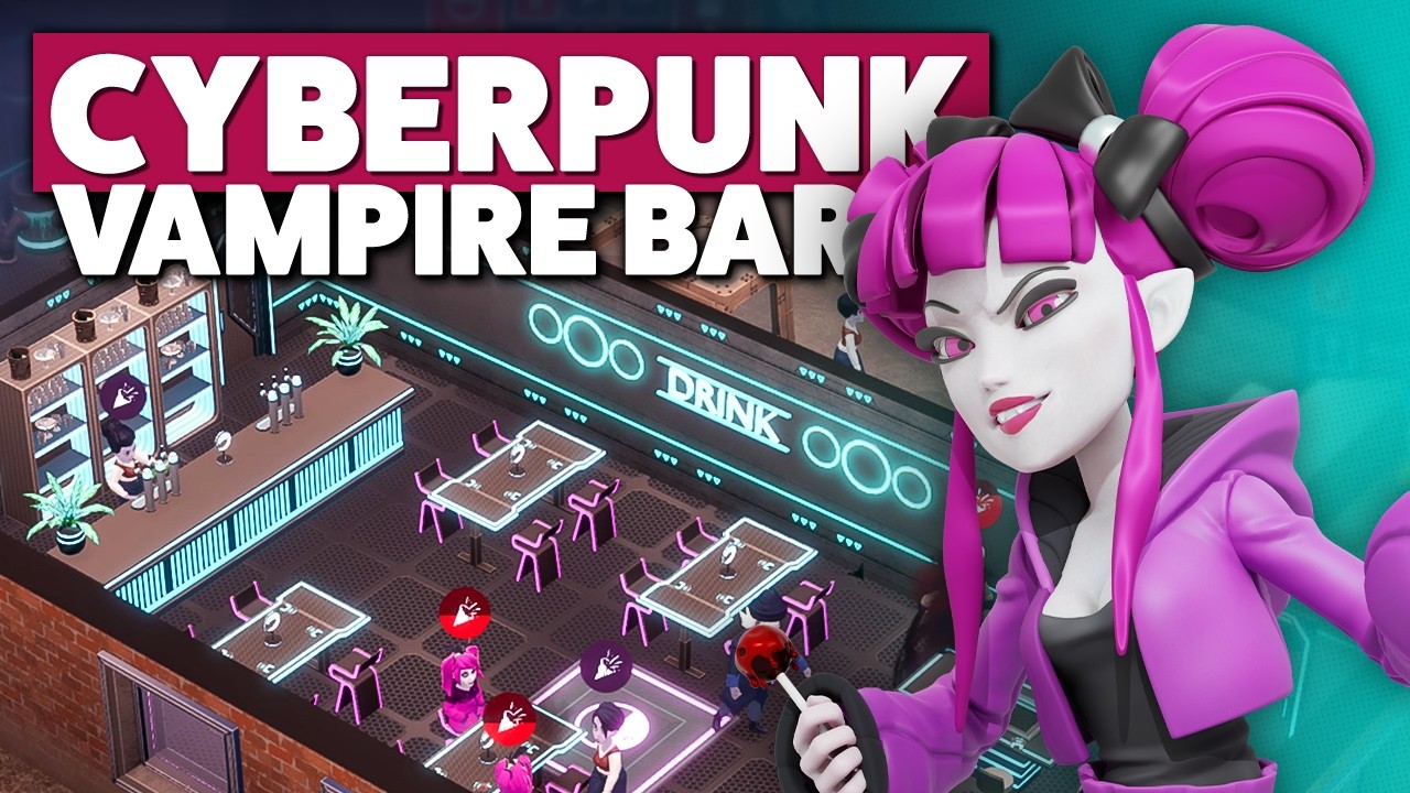 This Cyberpunk Vampire Bar is SUPER Efficient! — Blood Bar Tycoon (#2)