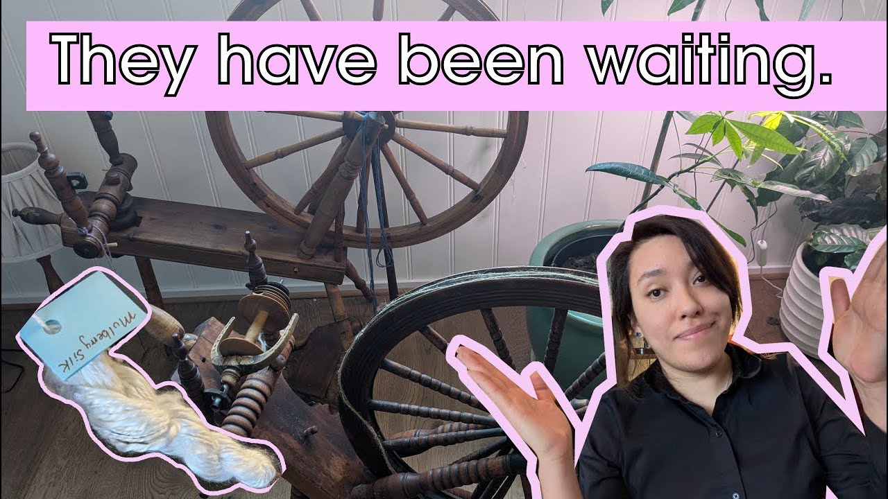 Crafting Vlog: Testing out my spindle and finally making a plan to repair my antique wheels.