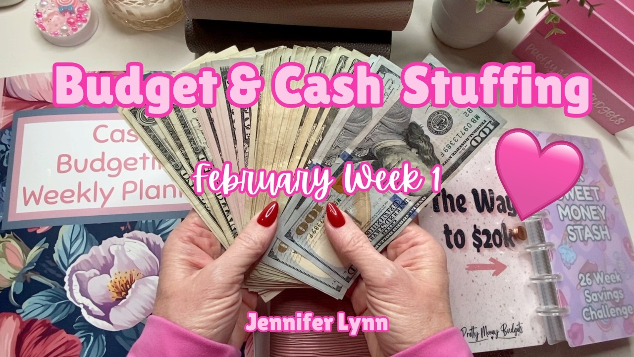 February 2026 Budget & Cash Stuffing 💸 | Cash Envelopes, Sinking Funds, and Savings Challenges ✨
