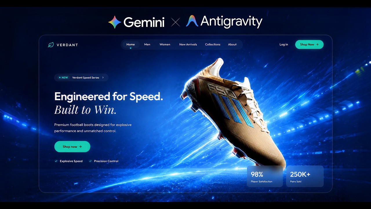 I built $3000 Animated Website With Free AI Tools | No Code | Antigravity