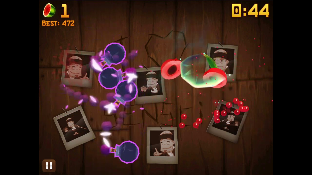 Playing Fruit Ninja Minigames