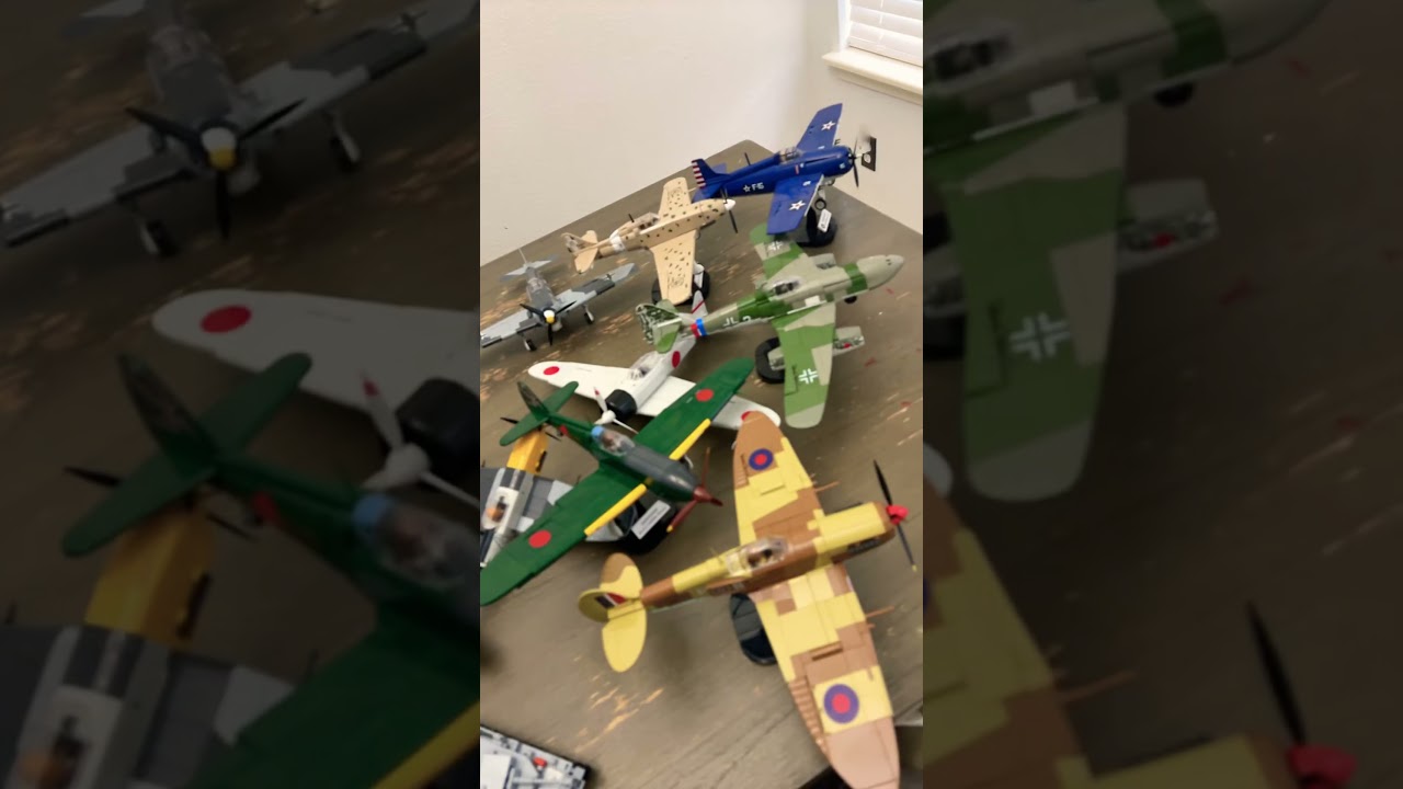 My entire cobi world war 2 collection #planes #militaryaircraft #automobile #warbird