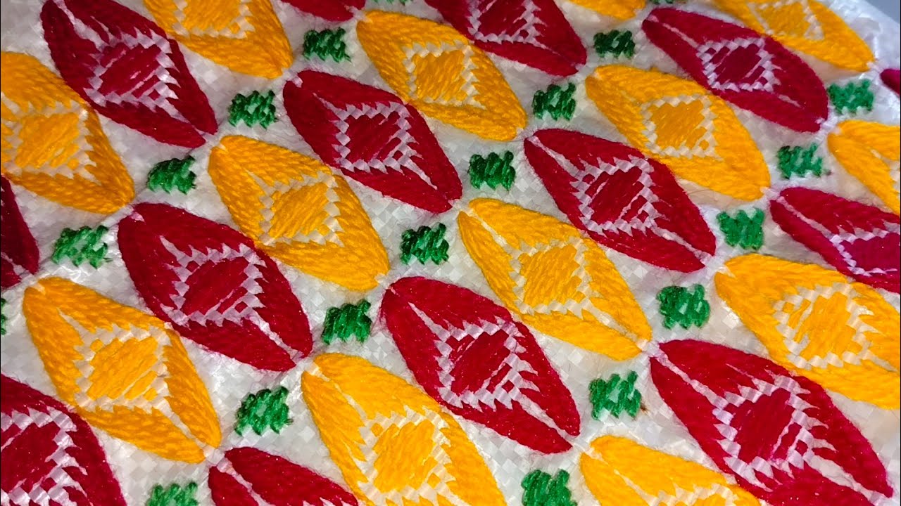 बोरी पर नई डिजाइन | bori per pankha ki design | bori ka pankha ki design | plastic sack ason design