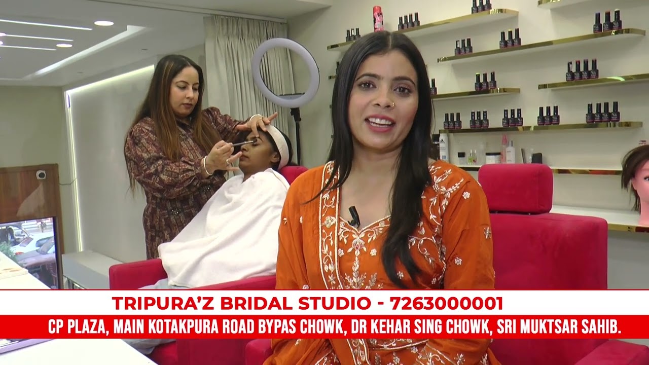 TRIPURA'Z BRIDAL STUDIO MUKTSAR #punjab #fashion #lehnga #muktsarsahib #makeup #sheenz #salon