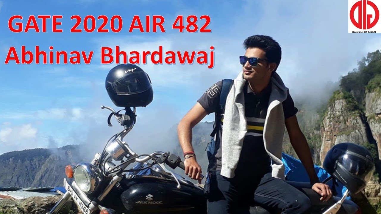 GATE 2020 AIR 482 Abhinav Bhardawaj