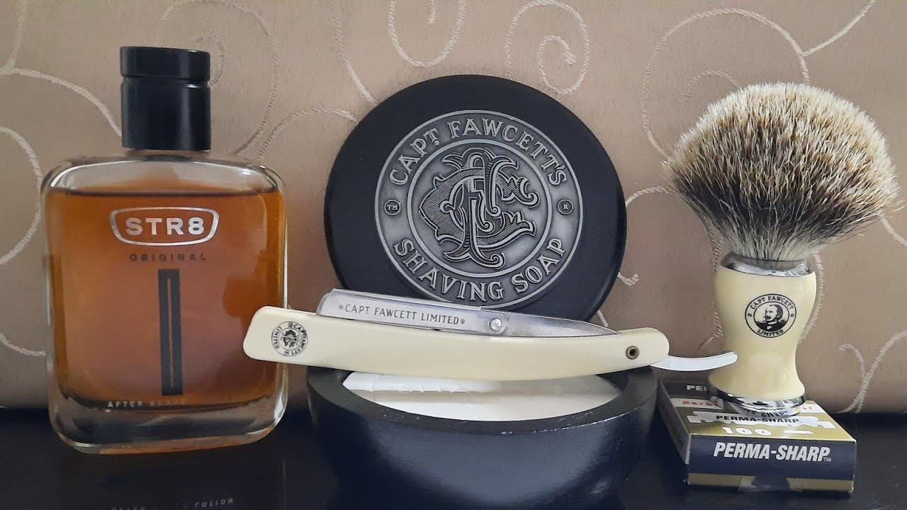 36.💈/Captain Fawcett Wechsel Klingen Rasiermesser & Rasierseife & Rasier